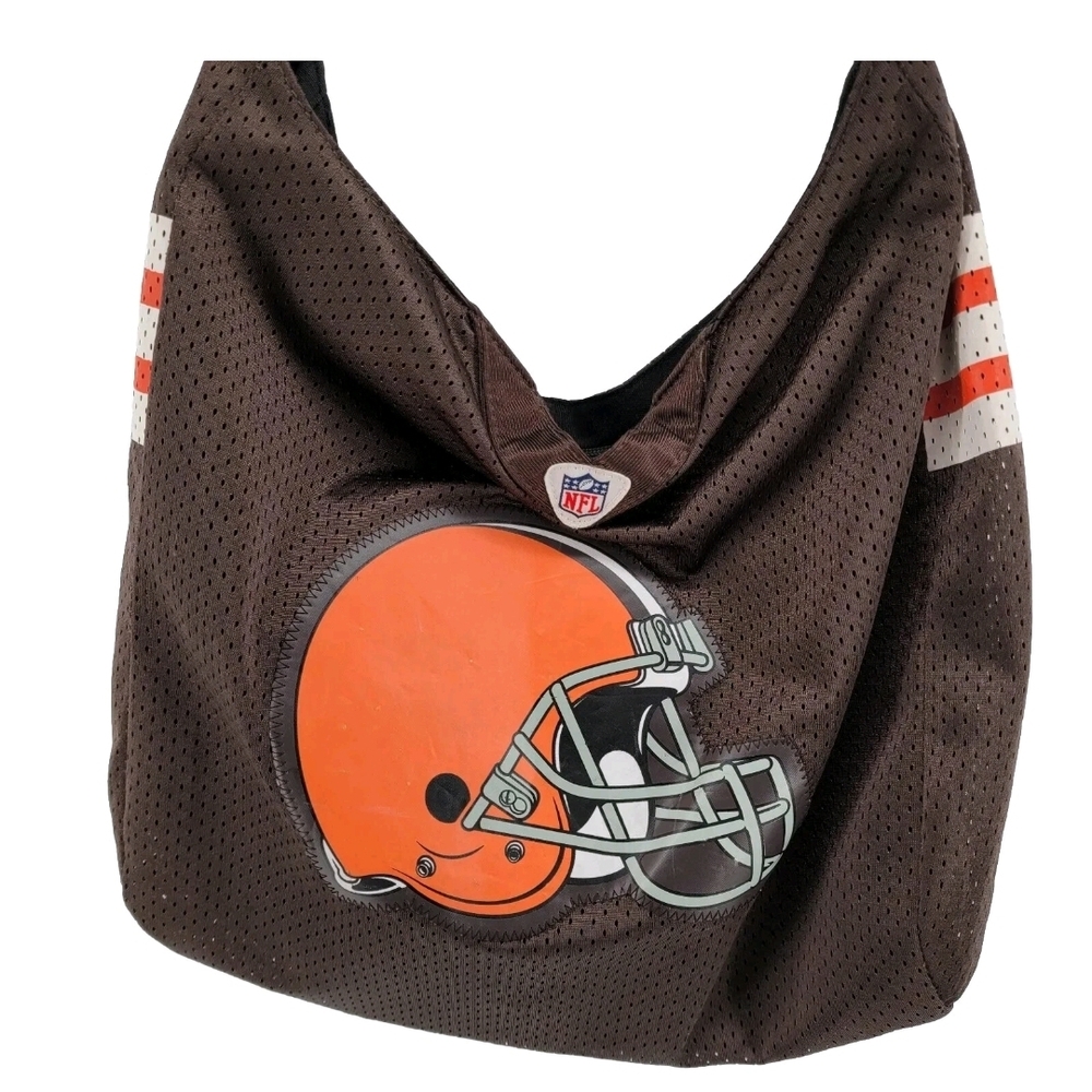 NFL Brown and Orange Helmet Messenger Bag